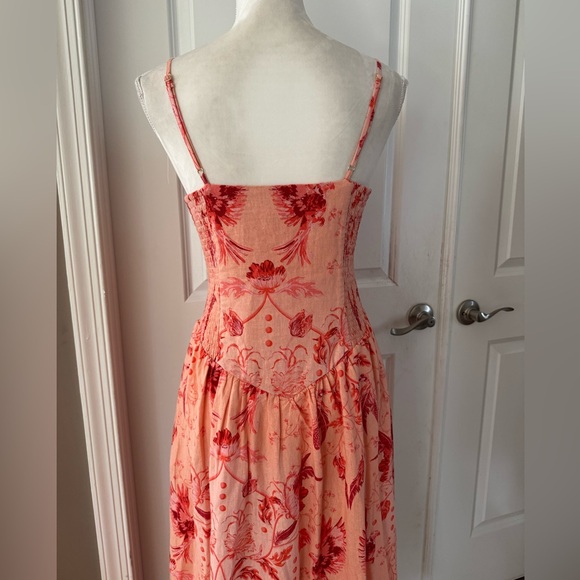 House Of Harlow 1960 Linen Blend Midi Dress - Picture 11 of 15